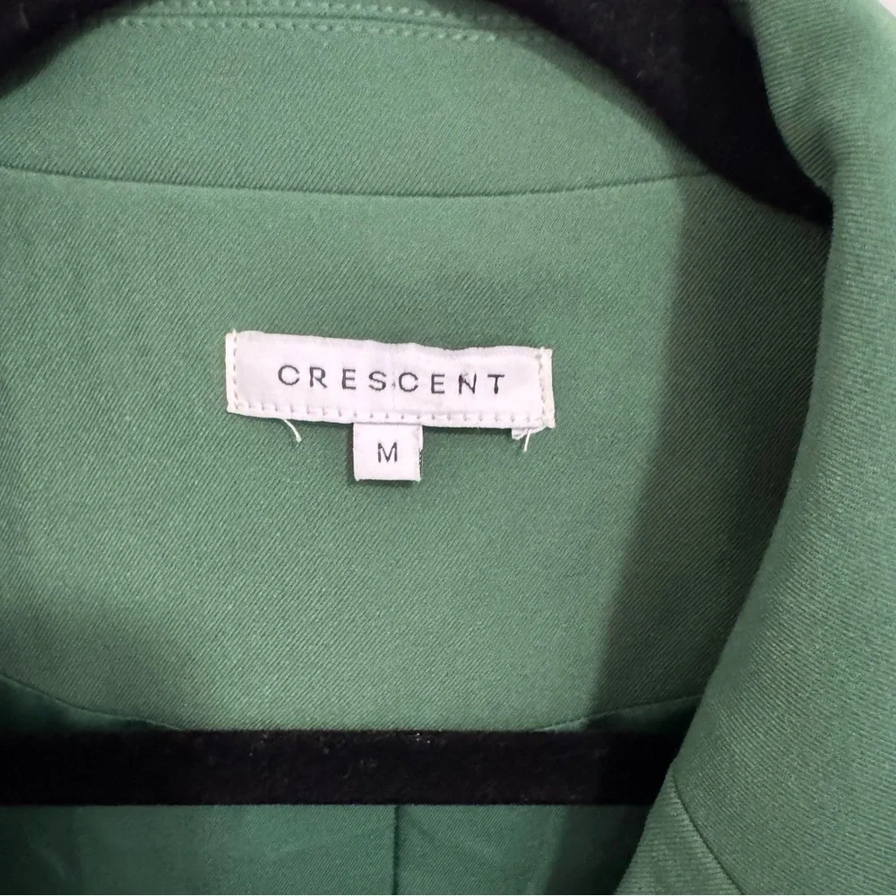 Crescent Oversized Green Blazer